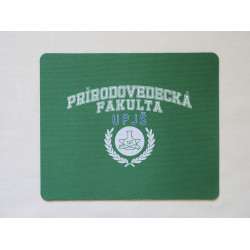 Podložka pod myš s grafikou Prírodovedeckej fakulty - zelená