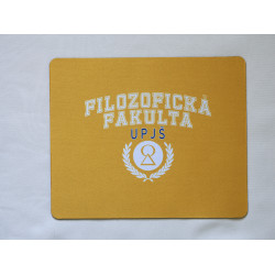Podložka pod myš s grafikou Filozofickej fakulty - žltá