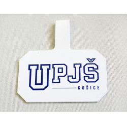 Kartička s potlačou UPJŠ - biela