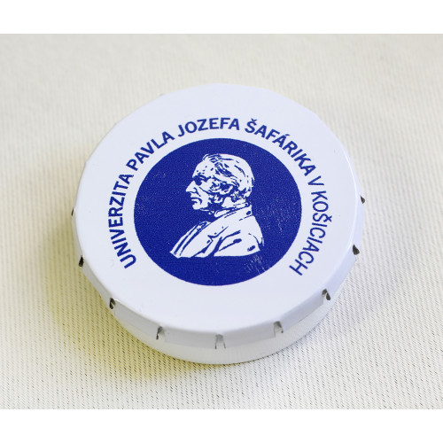 Cukríky mätové  v okrúhlom kovovom obale