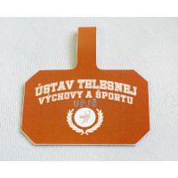 Kartička s grafikou ÚTVŠ - okrová Kartička s grafikou ÚTVŠ - okrová