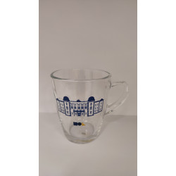 Hrnček sklenený s potlačou budovy rektorátu