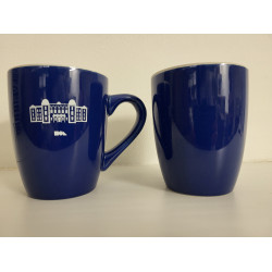 Hrnček keramický modrý s potlačou budovy rektorátu