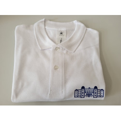 Polokošeľa biela unisex  s potlačou budovy rektorátu