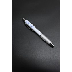 Pero kovové biele s potlačou webovej stránky UPJŠ (www.upjs.sk )