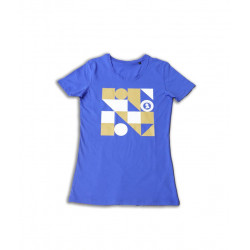 Tričko elastické modré dámske